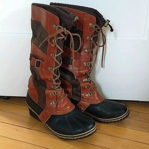 Sorel Conquest Carly rain/snow boots 10